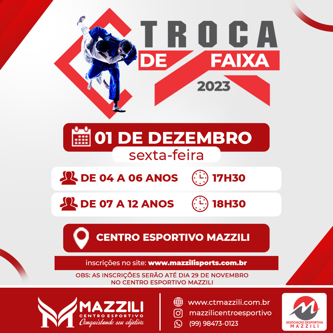 TROCA DE FAIXA 2023